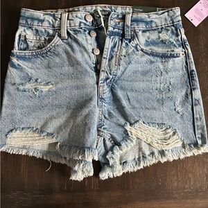 Wild Fable Blue Distressed Jean Shorts